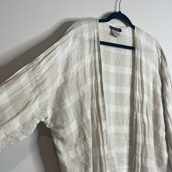 Eskandar | 100% Linen Cream Open-Front Cardigan Size 0/XS - Picture 3 of 7